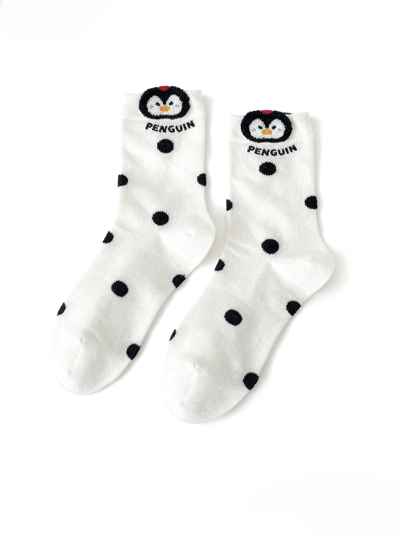 かわいいペンギンシームレスソックス