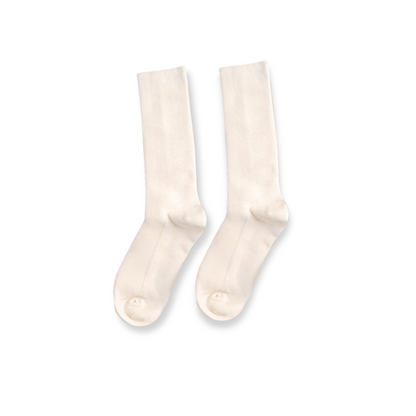 レディース ウールシルク混 スラウチソックス