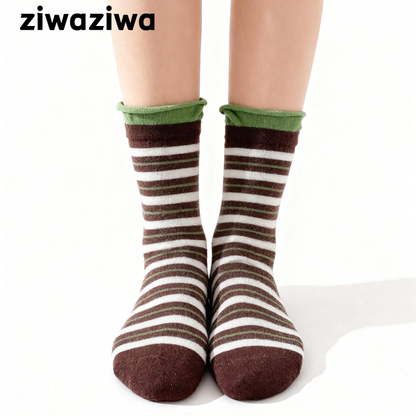 アボカド緑シームレスソックス