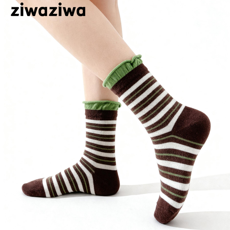 アボカド緑シームレスソックス