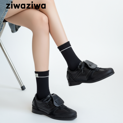 ワンポイント折り返しソックス