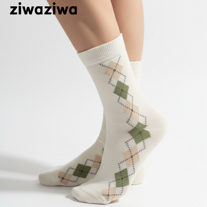 アボカド緑シームレスソックス