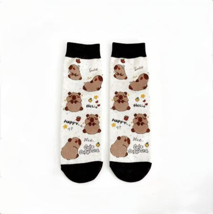 【5足set】カピバラコットンソックス