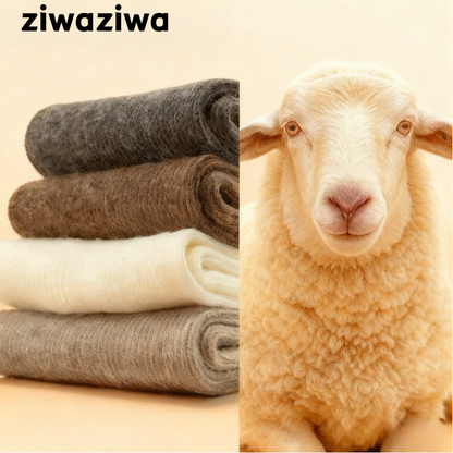 レディース ウールシルク混 スラウチソックス